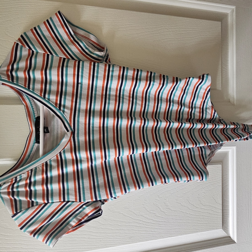 Striped Short Sleeve Top